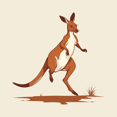 Cute Kangaroo Illustration © Mitu