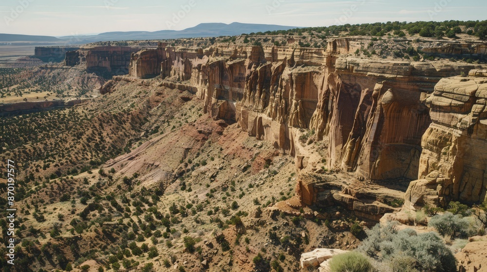 Canvas Prints The dramatic cliffs and mesas of the desert provide stunning backdrops and shelter for wildlife.