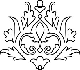 detailed floral and arabesque motif , pattern , Islamic art ,Arabesque , ottoman style