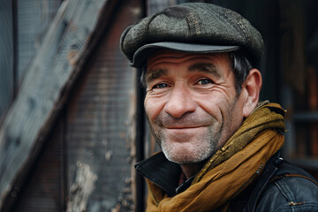 Obraz premium Friendly chimney sweep outdoor portrait