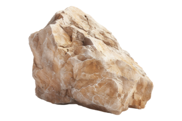Mineral stones isolated on transparent background