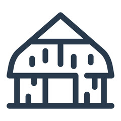 Maloca Communal House of Indigenous Amazon Tribes