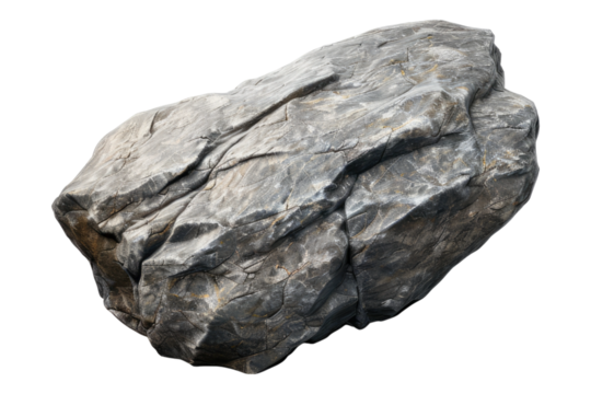 Mineral stones isolated on transparent background