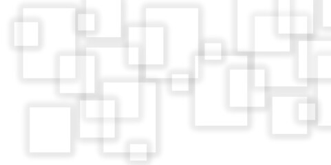 Abstract white and grey geometric overlapping square pattern background with shadow. paper texture design Abstract white background can use for design, background concept, vector illustration.