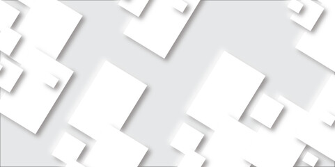 Abstract grey square shape with futuristic concept Embossed papercut background with neomorphism Abstract blurred background with Geometric light & white Space design concept.