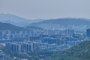 스모그 가득한 서울도심 풍경