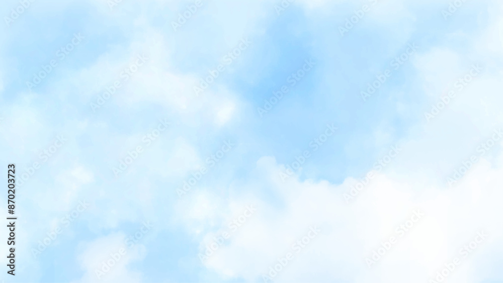 Canvas Prints background with clouds on blue sky. blue sky with transparent clouds vector. the summer sky is color