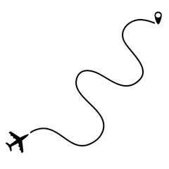 Airplane route vector
