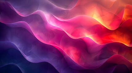 Obraz premium Enchanting Neon Landscapes Minimalist Digital Artwork with Fluid Shapes and Captivating Lighting Featuring a Sophisticated Color Palette and Diffused Lighting for a Serene Dreamlike Atmosphere