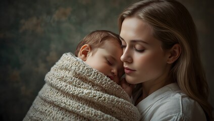 Fototapeta premium A lullaby whispered through generations, carrying tales of love and protection ai_generated