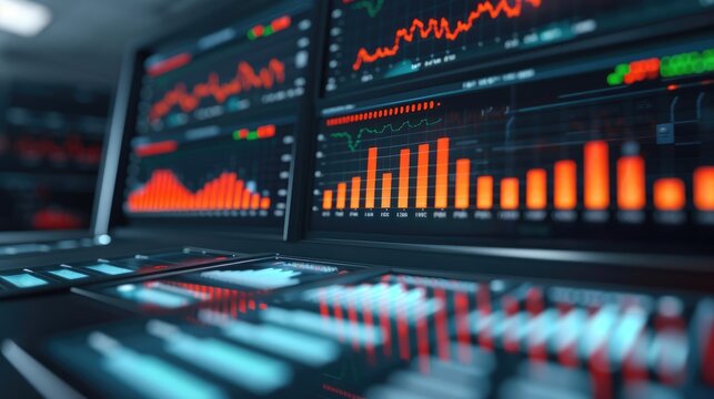 Futuristic portfolio management, holographic financial interface, sleek modern office, advanced investment technology