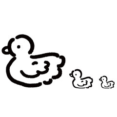 Cute animals outline