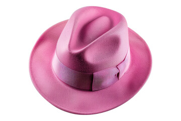 Pink hat isolated on transparent background