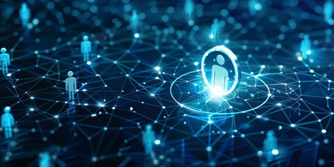 Human resources, human resource management concepts, recruitment, leadership and team building. Recruitment processes work efficiently and achieve sustainable business success, generated by AI, HD wal