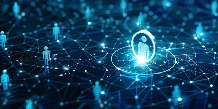 Human resources, human resource management concepts, recruitment, leadership and team building. Recruitment processes work efficiently and achieve sustainable business success, generated by AI, HD wal