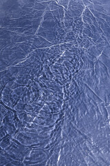 Gentle Ripples on Blue Fabric - Tranquil Textured Surface Patterns
