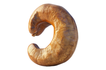 Roasted cashew isolated on transparent background