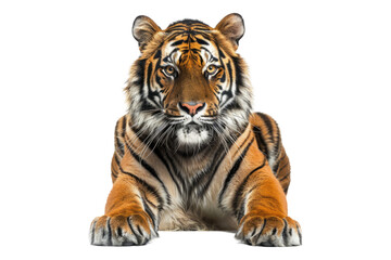 Fototapeta premium Tiger panther tigris isolated on transparent background