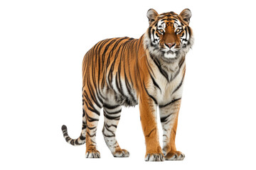 Fototapeta premium Tiger panther tigris isolated on transparent background