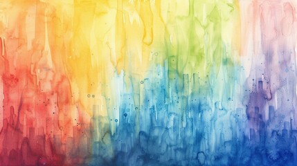 Colorful Watercolor Rainbow Background