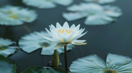 The ethereal beauty of the lotus flower, rising from the muddy waters, symbolizes purity and enlightenment.