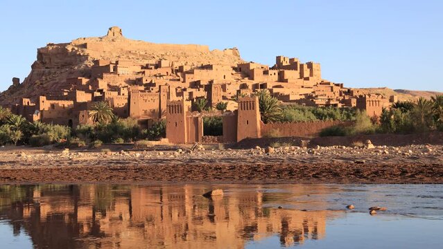 Ait-Ben-Haddou, Ksar or fortified village in Ouarzazate province, Morocco.