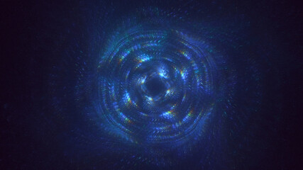 3D manual rendering abstract round light background. Its not AI Generatd illustration.