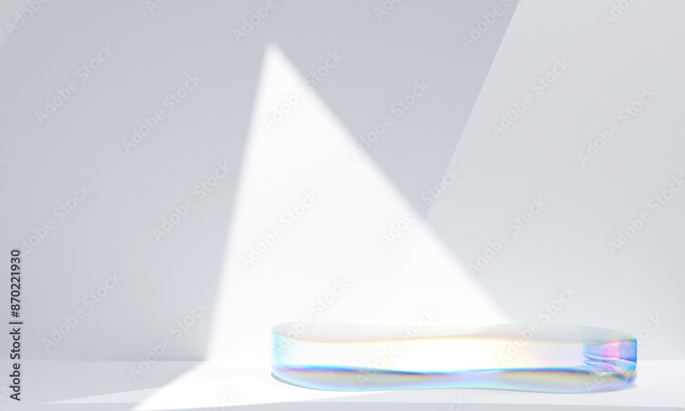 Canvas Prints minimal product placement background. podium display for product presentation. 3d illustration