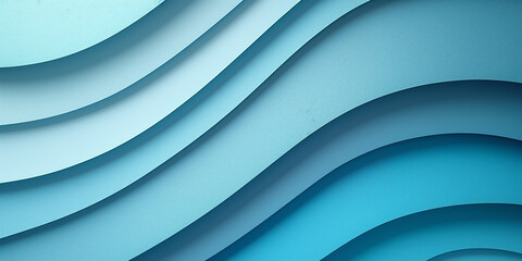 Illustrations of various shapes similar to layered cut paper in shades of blue, white, and navy blue. ,Textured