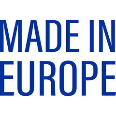 Made in Europe Flat Icon for Banner Design. Made in EU Label Icon