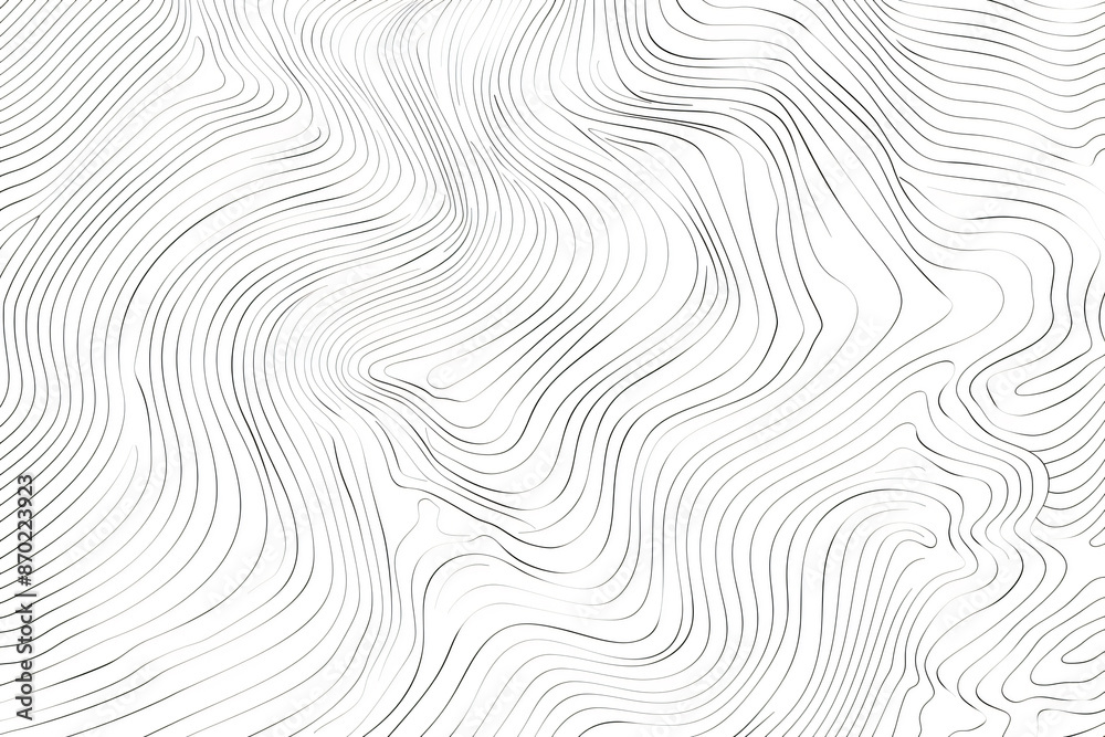 Poster topographic map background with contour lines in the style of a terrain pattern vector illustration.