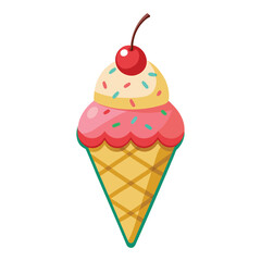 Ice cream cone sticker