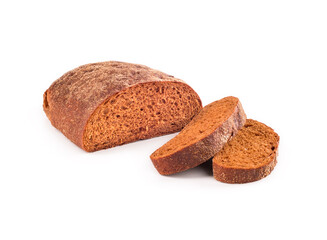 bread on a white background