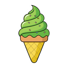 Ice cream cone sticker