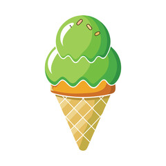 Ice cream cone sticker