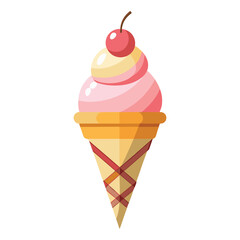 Ice cream cone sticker