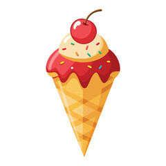 Ice cream cone sticker