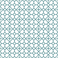 Fototapeta premium Seamless abstract geometric pattern with a modern line style