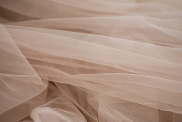 Obraz premium delicate soft beige fabric abstract background