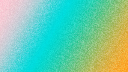 Abstract colorful grainy texture gradient background. Colorful digital background with grain soft noise effect pattern.