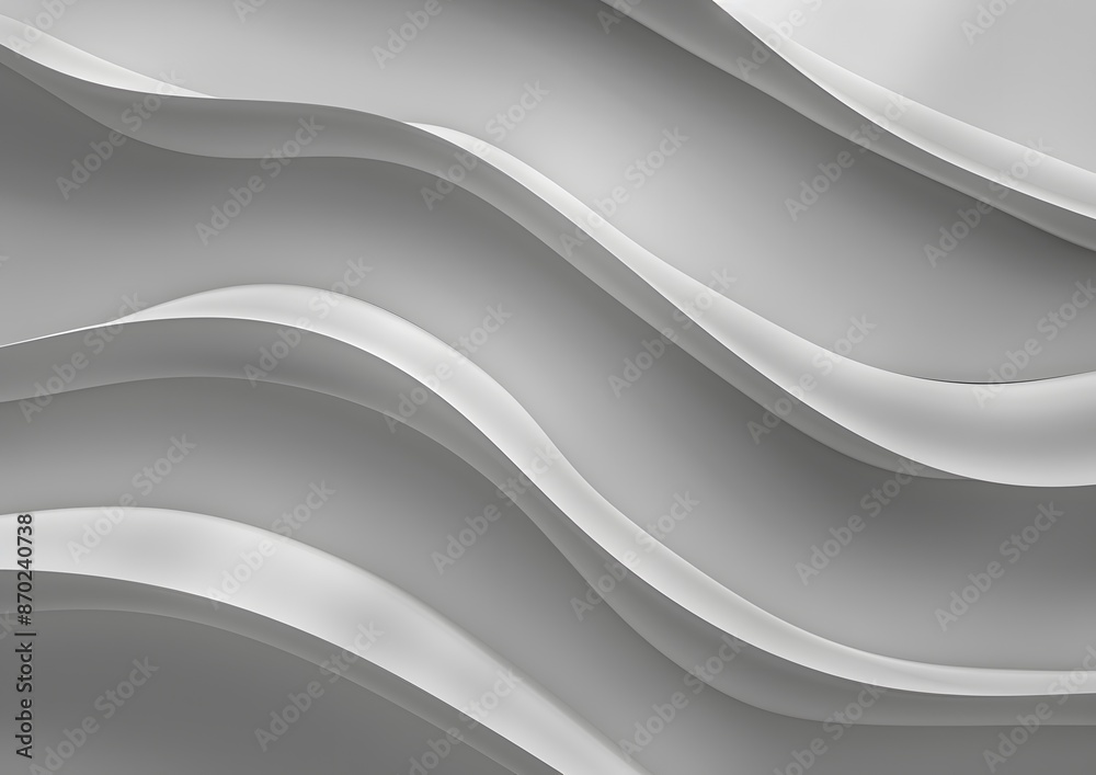 Wall mural The image is a close up of a white wave with a gray background