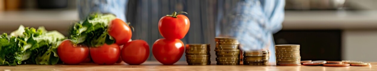 Piggy Bank and Financial Education: Addressing Rising Costs and Financial Pressure by Teaching Proper Spending Habits and Money Management from a Young Age. High-Definition AI-Generated Wallpaper