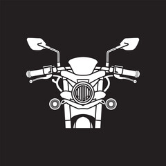 motorbike front part vector logo icon silhouette design 