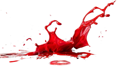 Splash Red Paint