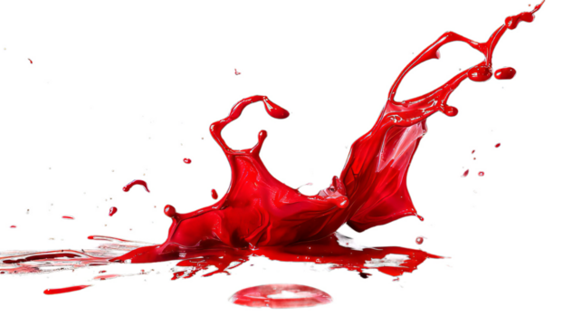Splash Red Paint
