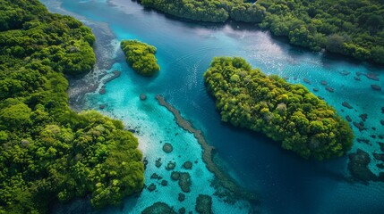 Obraz premium The protection and preservation of wildlife habitats, such as forests, wetlands, and coral reefs, are essential for maintaining biodiversity and ensuring the long-term survival of animals 