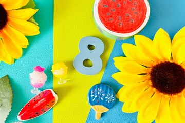 8月の夏のイメージ