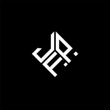 JFP letter logo design on black background. JFP creative initials letter logo concept. JFP letter design.