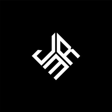 JMR letter logo design on black background. JMR creative initials letter logo concept. JMR letter design.