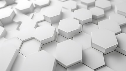 A white background with many white hexagons